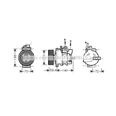 Abbildung von PRASCO AIA4369 Ladeluftkühler AUDI: A4 B7 Avant, B6 B6/B7 Cabrio, SEAT: Exeo ST