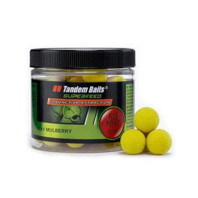 Abbildung von Tandem Baits Karpfen Futter Angelfutter Pop Ups Boilies Zig Rig Chod SuperFeed Fluo Up 16 mm 70 g Milch Maulbeere