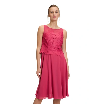 Abbildung von Vera Mont MIT Stickerei Cocktailkleid/festliches Kleid, Damen, Größe: 42, Shiny coral