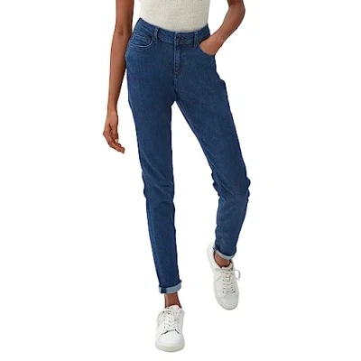 Abbildung von QS by s.Oliver Jeans Slim Fit, Damen, Größe: 36x34, Dark blue stretche