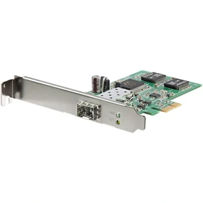 Abbildung von StarTech.com PCI Express Ethernet Gigabit LWL Netzwerkkarte mit offenem SFP PCIe Glasfaser NIC Adapter