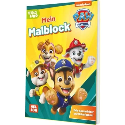 Abbildung von PAW Patrol Mitmachbuch: Mein Malblock: Tolle Ausmalbilder und Malaufgaben! Mehr als 60 großflächige Malvorlagen einfache Rätsel ab 3 Jahren