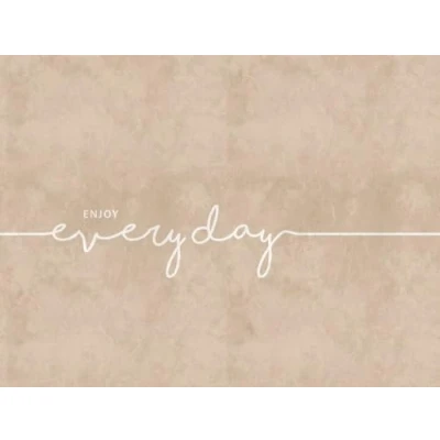 Abbildung von living walls Fototapete &quot;The Wall&quot;, mit Schrift Motiv, Tapete Modern Beige Weiß