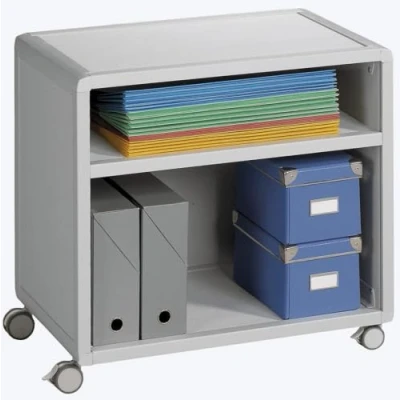 Abbildung von PAPERFLOW Bürowagen 65,1 x 33,0 64,5 cm lichtgrau