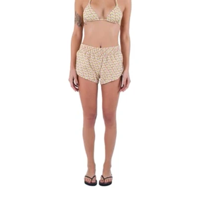 Abbildung von Hurley Damen City Block Swim Short Badeanzug, Sweet Cream, XS