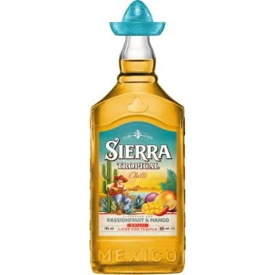 Abbildung von Sierra Tequila Tropical Chilli (1 x 1000 ml) Fruchtiger Likör mit Blanco Shot Mango, Maracuja &amp; Chili 100 % natürlichen Aromen 18 Alk.