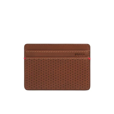 Abbildung von Fossil Men&#039;s Sport Tourer Bi Fold Wallet, Brownie, 11.1cm L x 1.91cm W 8.89cm H