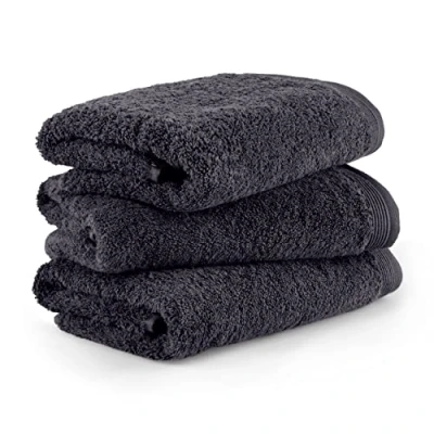 Abbildung von Möve Handtücher &quot;Superwuschel&quot;, (Set, 3 St.), Handtuch mit Bordüre, 100% Premium Cotton Baumwolle, einfarbig, weich