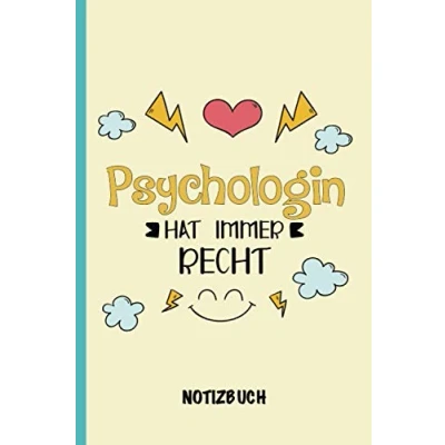 Abbildung von Psychologin hat immer recht: A5 Notizbuch als Geschenk für eine /punktiert Geschenke zum GeburtstagGeburtstagsgeschenk Kollegin