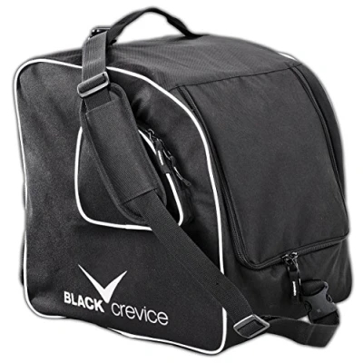 Abbildung von Black Crevice Skischuh &amp; Helmtasche I Tasche für Snowboardschuhe/Skischuhe Helme Verstellbare Skischuhe mit großem Hauptfach Nebenfach Reißverschluss Maße: 42x47x30cm