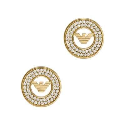 Abbildung von Emporio Armani Eagle LOGO Ohrringe, Damen, Größe: One Size, Gold