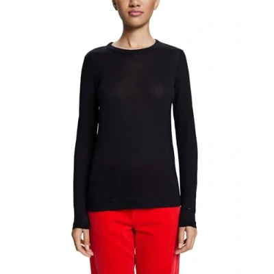 Abbildung von Esprit Collection Langarmshirt, Damen, Größe: Large, Black