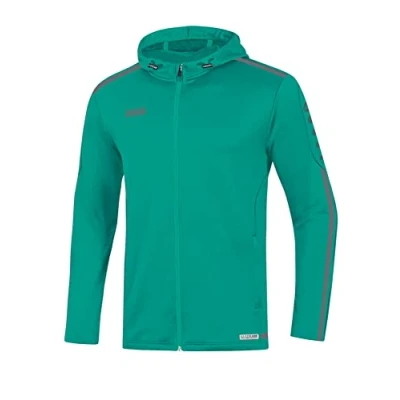 Abbildung von JAKO Damen Kapuzenjacke Striker 2.0, türkis/anthrazit, 34, 6819