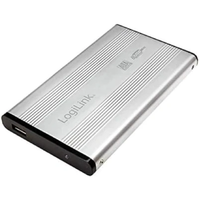 Abbildung von Festplattengehäuse 6,4cm (2,5 Zoll) S ATA USB 2.0 Alu LogiLink