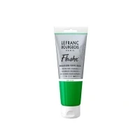 Abbildung von Lefranc Bourgeois 300516 Flashe Acrylfarbe &amp; Vinylfarbe, hochpigmentiert, elastisch, lichtecht, alterungsbeständig, matt, für den Innen Außenbereich, 80ml Tube Fluogrün