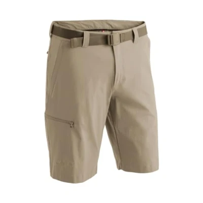 Abbildung von Maier Sports Huang, Kurze Herren Wanderhose, Wasserabweisende Bermuda für Trekking und Hiking, PFC frei, mSTRETCH pro 4 &amp; Dryprotec, Braun, 60 (W42/L33)