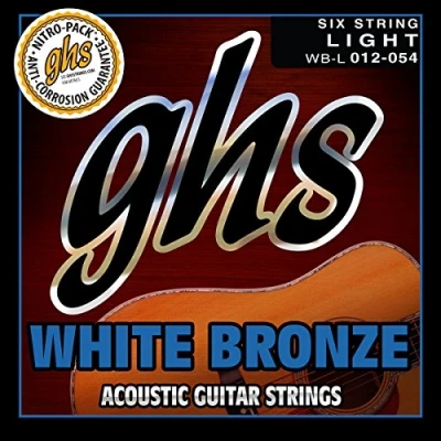 Abbildung von GHS White Bronze WB L Acoustic/Electric Guitar String Set, Standard Light, .012 .054