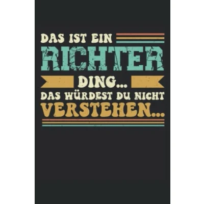 Abbildung von Familie Richter Notizbuch: Notizbuch, 120 Seiten, DIN A5 (6x9 Zoll), Kariert, Mattes Softcover, Lustiges Geschenk für Richter, Notizheft