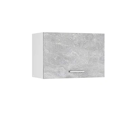 Abbildung von Vicco Hängeschrank R Line, Beton/Weiß, 60 cm Flach