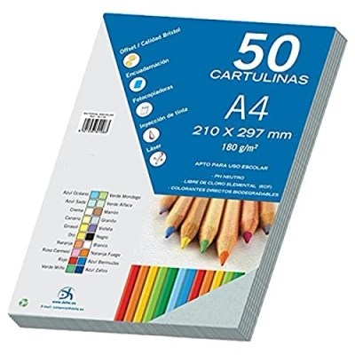 Abbildung von Dohe A4 Karton, Granitblau, 50 Stück, 21 x 29,7 cm, 180 g/m², Bürobedarf