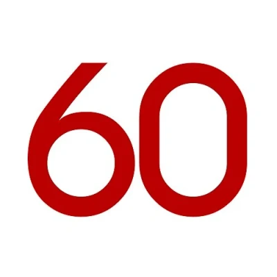 Abbildung von Zahlenaufkleber Nummer 60, rot, 10cm (100mm) hoch, Aufkleber mit Zahlen in vielen Farben + Höhen, wetterfest