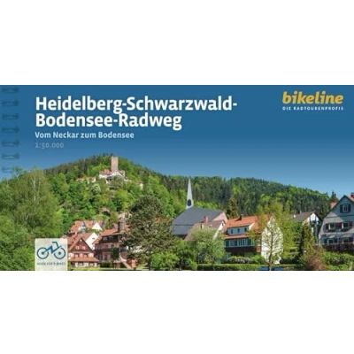 Abbildung von Heidelberg Schwarzwald Bodensee Radweg: Vom Neckar zum Bodensee, 300 km, 50.000, GPS Tracks, LiveUpdate (Bikeline Radtourenbücher)