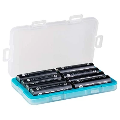 Abbildung von JJC Batteriebox Batterie Aufbewahrungsbox Wasserfest für 8X AA / 14500 Akku Batterien Wiederaufladbar, Schutzbox &amp; Battery Case Box