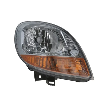 Abbildung von TYC 20 0361 15 2 Scheinwerfer rechts H4 gelb für Rechtsverkehr mit Lampenträger, ohne Elektromotor RENAULT: Kangoo I, I Rapid