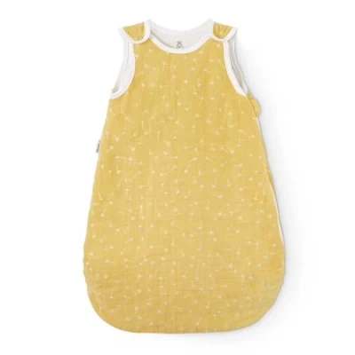 Abbildung von Ehrenkind® Baby Sommerschlafsack Rund Musselin Sommer Schlafsack Gr. 74/80 Vanille Weiße Pusteblume Kinder