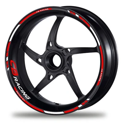 Abbildung von PROFILETEC.COM FELGENRANDAUFKLEBER passend für Honda CB 1000 Moto GP Style Felgenaufkleber (Motiv 1V)