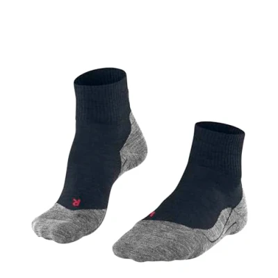 Abbildung von FALKE Herren Wandersocken TK5 Wander Short M SSO Wolle Funktionsmaterial antiblasen dünn 1 Paar, Blau (Marine 6121), 42 43