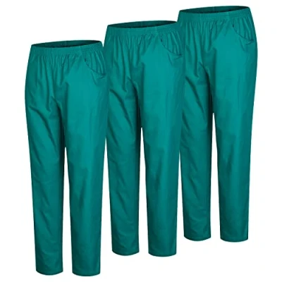 Abbildung von MISEMIYA Packung 3 Stück Unisex SANITÄRHOSE MEDIZINISCHE Uniformen SANITÄR Arbeitshose Ref. 8312 * Large, Grün 21