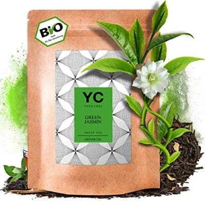 Abbildung von YC Yang Chai BIO Grüner Jasmin Tee aus China 250g Chinesische Jasmintee Yasmin Grün, Chinesischer Grüntee &quot;Green Jasmin&quot; Organic Green Tea