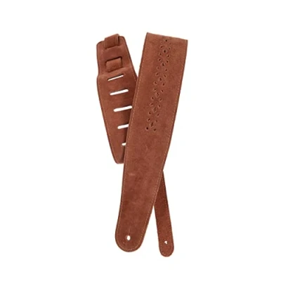 Abbildung von Planet Waves 25PRF04 Wildledergurt Vented Leather Straps Camel Suede Rosette Länge: 1130,3mm 1346,2mm Breite: 50mm
