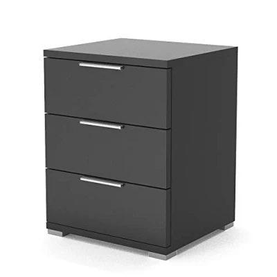 Abbildung von Vicco Nachtschrank Florenz, Schwarz, 46.2 x 60 cm