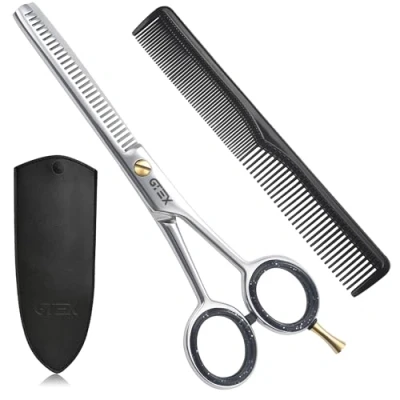 Abbildung von GTEX Effilierschere Friseur Professionelles Ausdünnschere Haare 6,5 Zoll Haarschneideschere Hair Thinning Scissors Haarschere für Männer, Frauen, Erwachsene