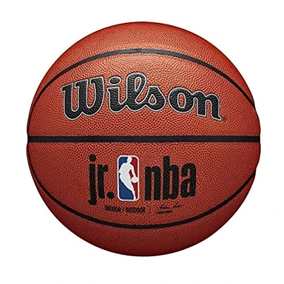 Abbildung von Wilson Basketball JR NBA AUTHENTIC SERIES, Indoor/Outdoor, Mischleder, Größe: 6, Braun