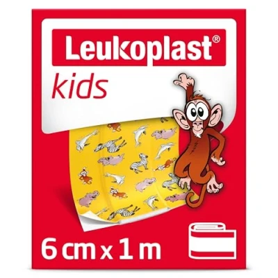 Abbildung von Bsn Medical 7645804 Leukoplast Kids Pflaster, 4 3,8 x 6,3 cm und 8 1,9 5,6 Fixierpflaster