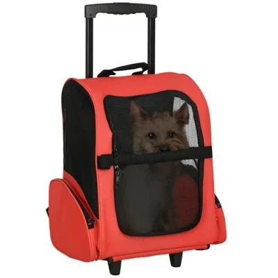 Abbildung von PawHut Tiertransportbox 2 in 1 Hundetasche bis 9 kg