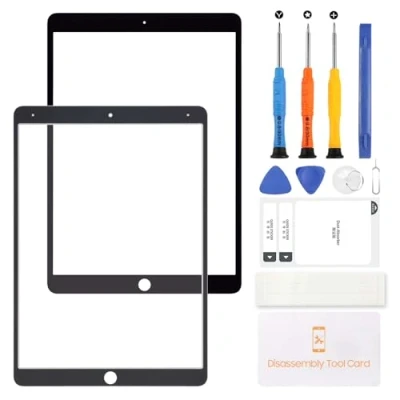 Abbildung von Ersatz LCD Display Compatible für iPad Air 3 2019 3. Generation A2152 A2123 A2153 A2154 Front Außenglas, Reparatur Set mit Werkzeug (kein Touchscreen Digitizer) Schwarz
