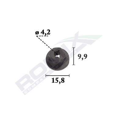 Abbildung von ROMIX C70376 Clip, Zier /Schutzleiste OPEL: Corsa B Schrägheck, Movano A Kastenwagen, Vivaro Combi