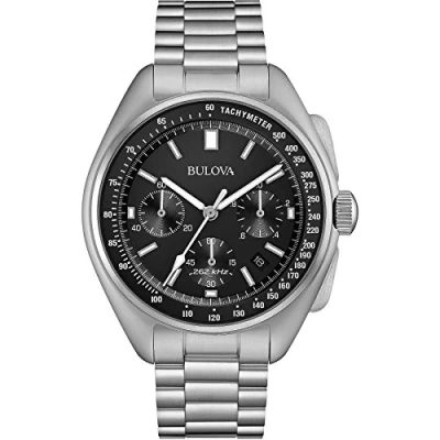 Abbildung von Bulova Herren Analog Quarz Uhr mit Edelstahl Armband 96B258