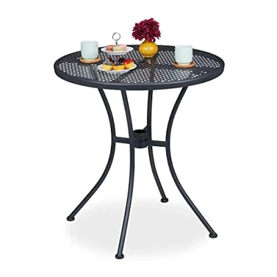 Abbildung von relaxdays Gartentisch mit Schirmloch
