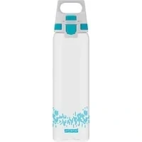 Abbildung von SIGG Total Clear ONE MyPlanet™ Aqua Trinkflasche (0.75 L), BPA freie und auslaufsichere Trinkflasche, bruchfeste Sport aus Tritan mit Fruchtfilter