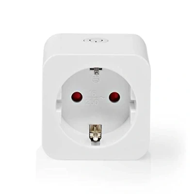 Abbildung von NEDIS SmartLife WLAN Smart Steckdose Steuert Elektrogeräte per Fernzugriff Kompatibel mit Amazon Alexa, Siri oder Google Home Indoor geeignet, Weiss