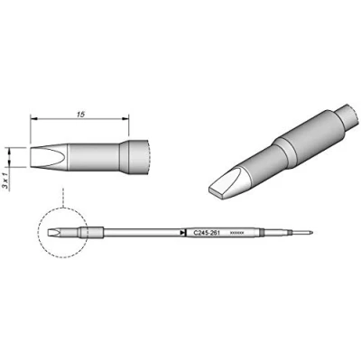 Abbildung von JBC C245261 Lötspitze für T245
