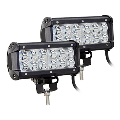 Abbildung von Auxtings LED Arbeitsscheinwerfer 7 Inch 36W Cree Zusatzscheinwerfer 3600LM Auto Scheinwerfer Offroad Flutlicht Spotlight 6000K Wasserdicht IP67 Arbeitslicht 12V (2 Stück)