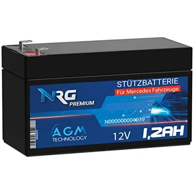 Abbildung von NRG PREMIUM Stützbatterie 12V 1,2Ah N000000004039 Backup Batterie AGM Akku Longlife Technologie Verschlossen Wartungsfrei