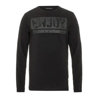 Abbildung von Cipo &amp; Baxx Langarmshirt, Herren, Größe: XL, Black