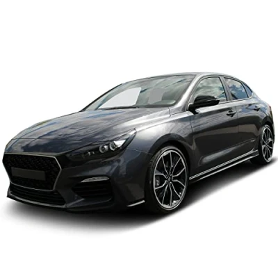 Abbildung von Finest Folia Folien Set Scheinwerfer Einleger Maske Fahrzeug Front Dekor Aufkleber Passgenau Selbstklebend Auto Zubehör D019 (3M 2080 Schwarz Glanz)